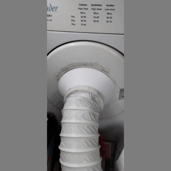 Vent Connector for Door Creda / Hotpoint / Candy / Crusader Tumble Dryers (Cone Part) - Image 7